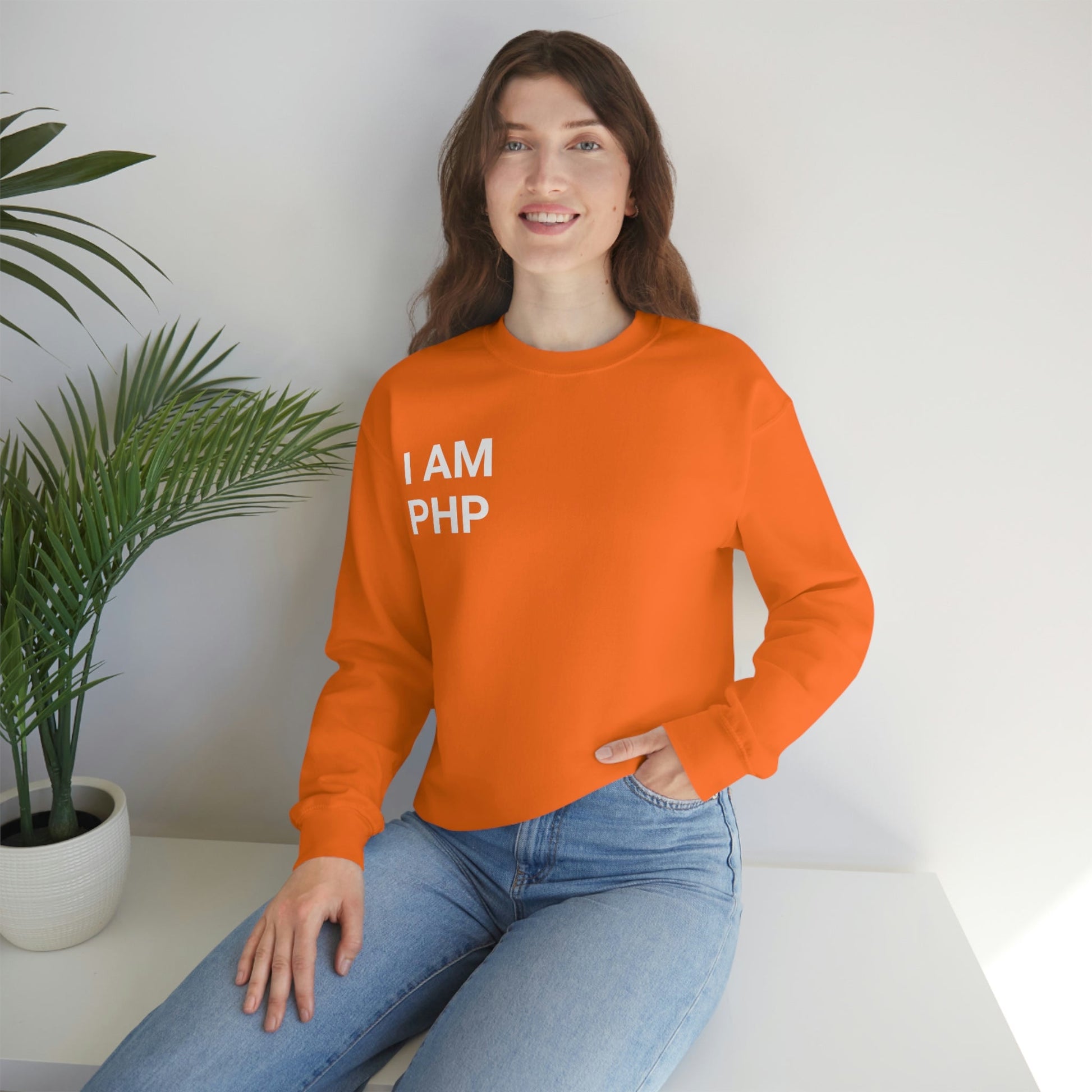 I am PHP Sweatshirt - Colour - Coder Cave