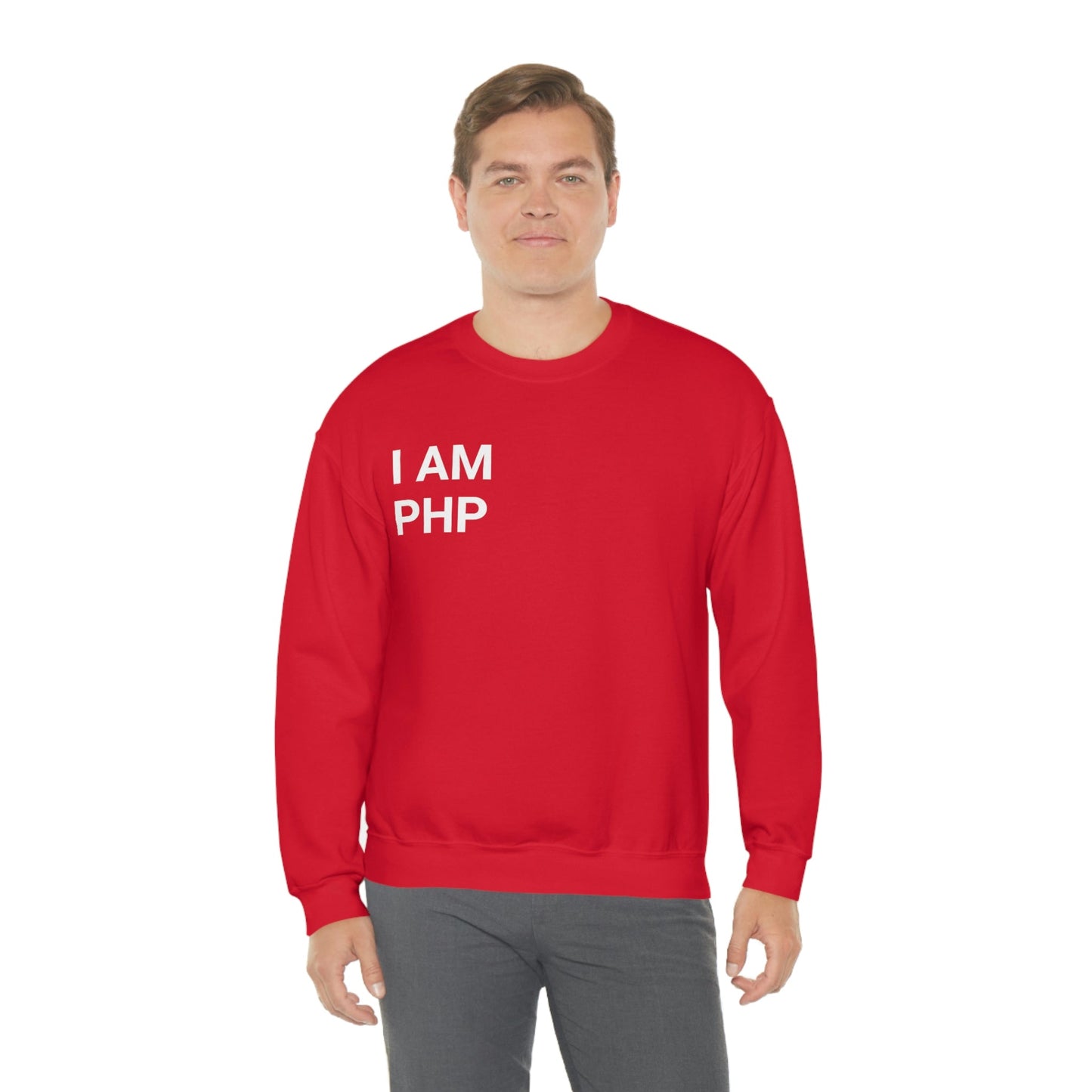 I am PHP Sweatshirt - Colour - Coder Cave