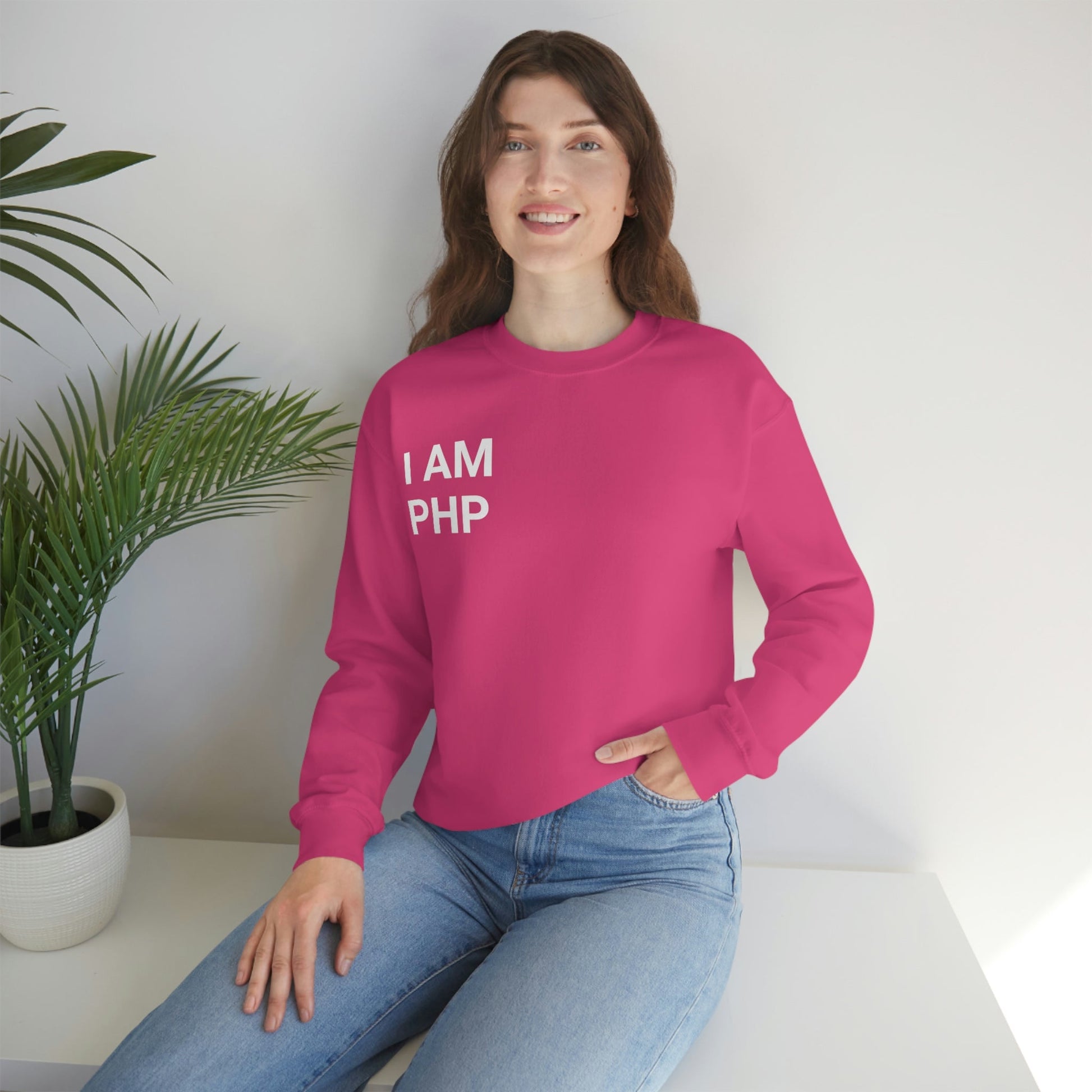 I am PHP Sweatshirt - Colour - Coder Cave