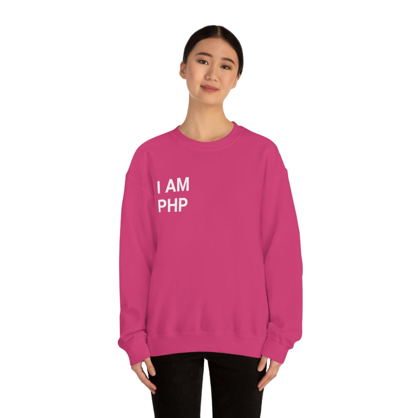 I am PHP Sweatshirt - Colour - Coder Cave
