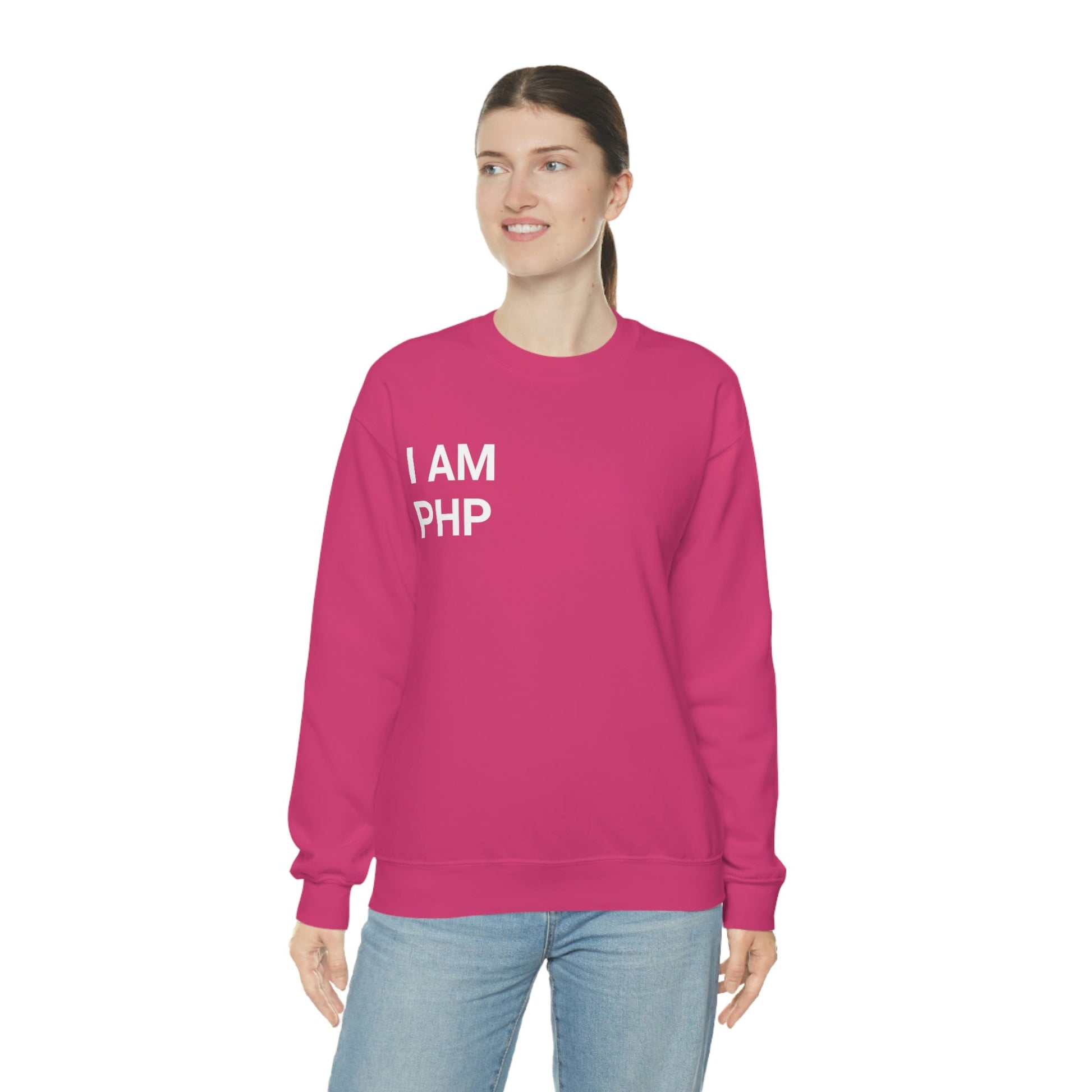 I am PHP Sweatshirt - Colour - Coder Cave
