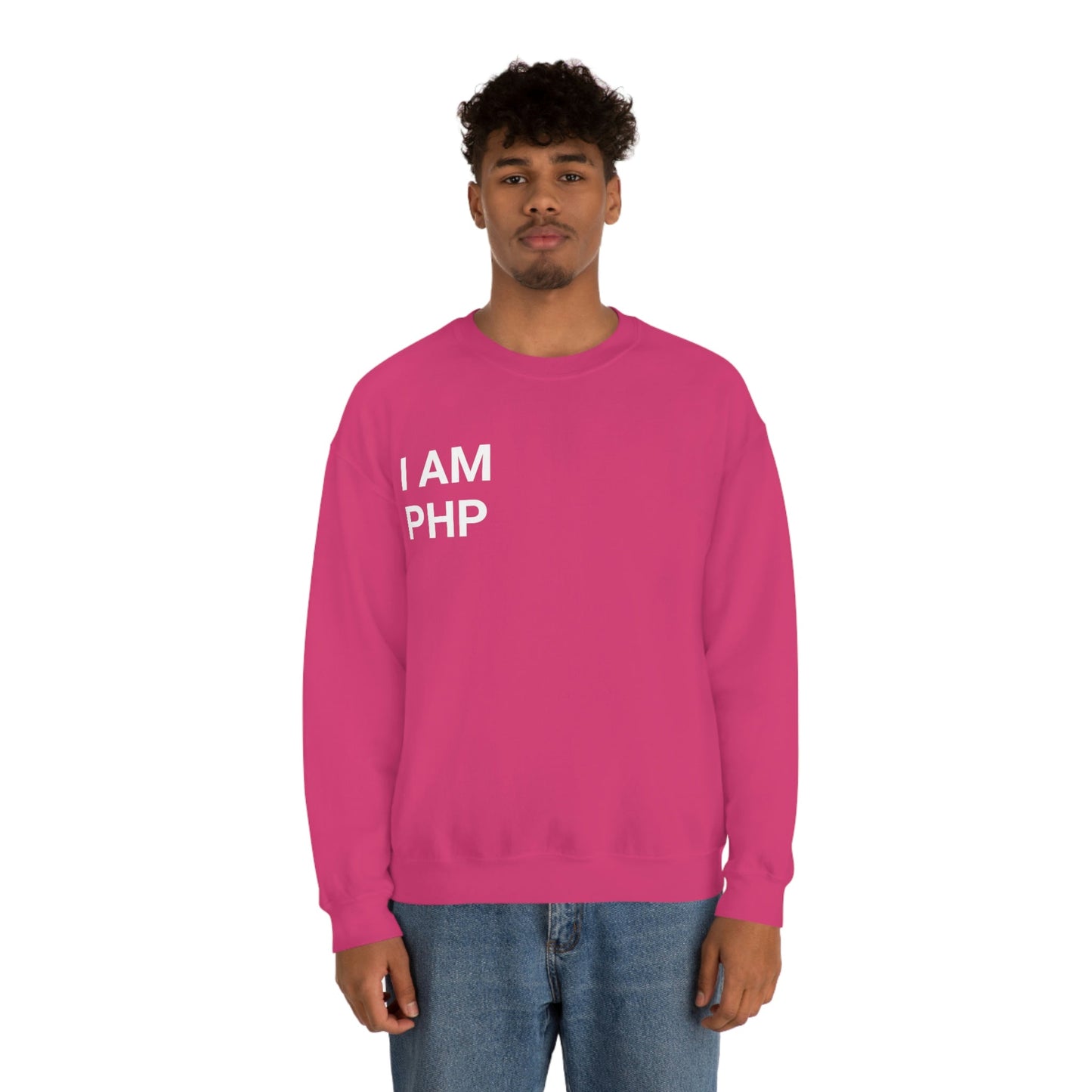 I am PHP Sweatshirt - Colour - Coder Cave