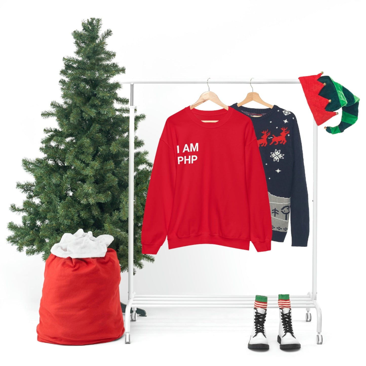 I am PHP Sweatshirt - Colour - Coder Cave