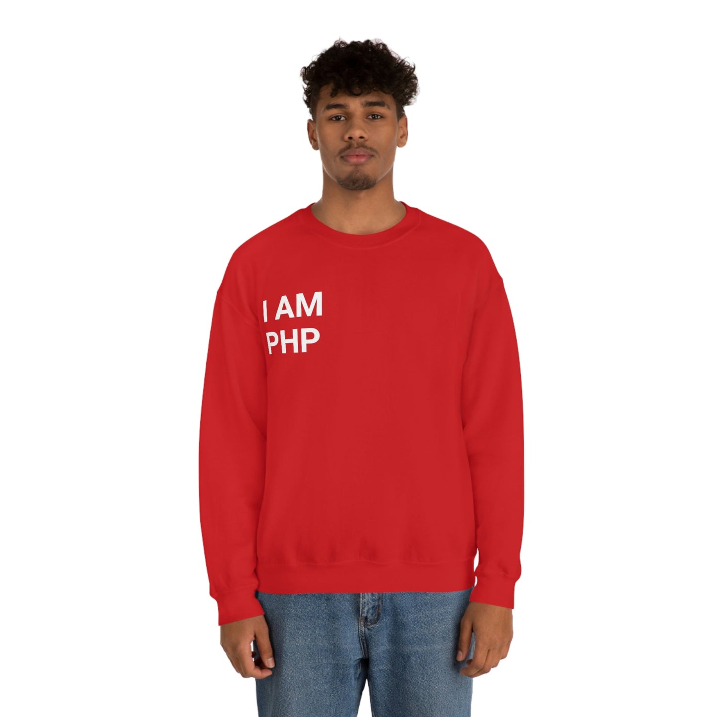 I am PHP Sweatshirt - Colour - Coder Cave