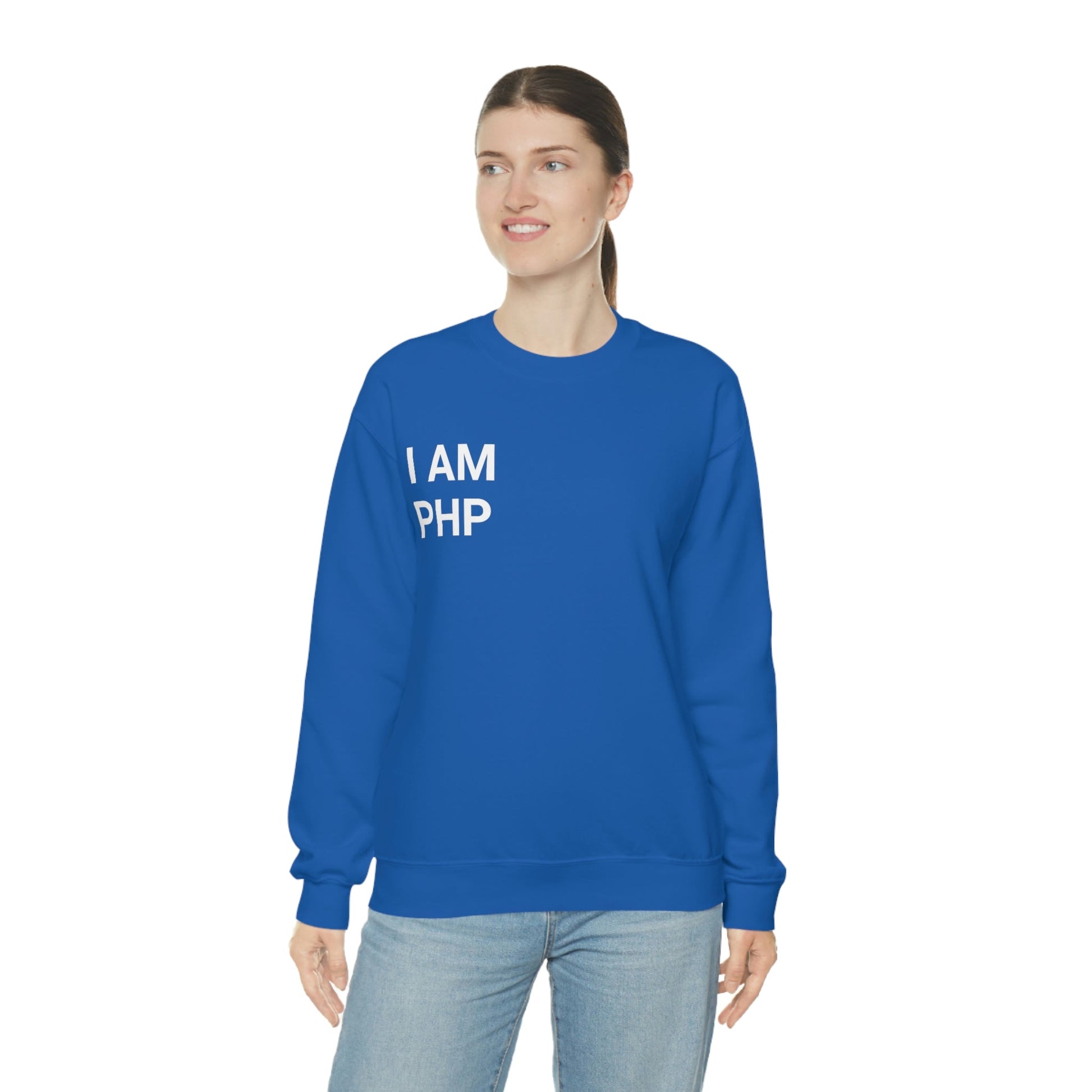 I am PHP Sweatshirt - Colour - Coder Cave