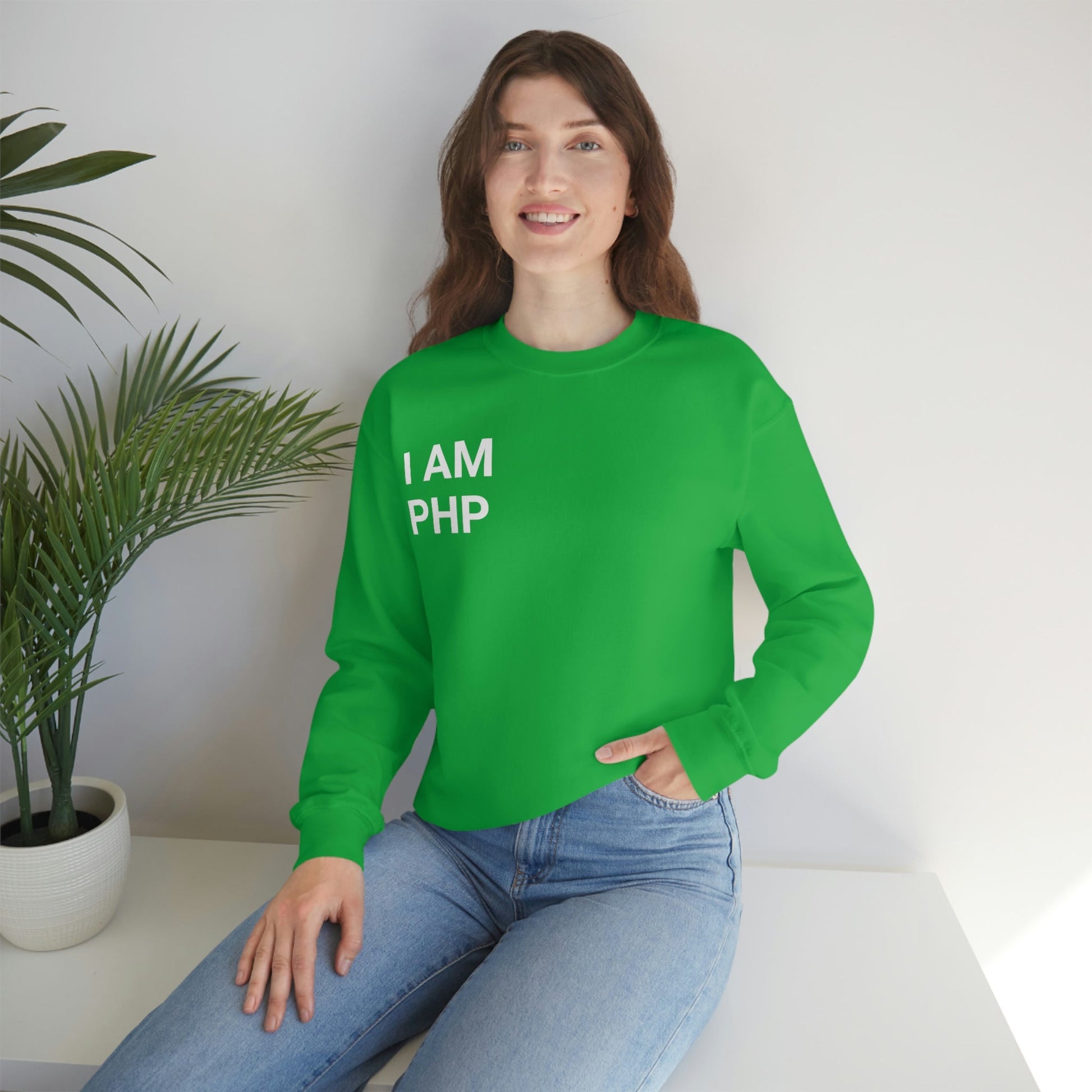 I am PHP Sweatshirt - Colour - Coder Cave