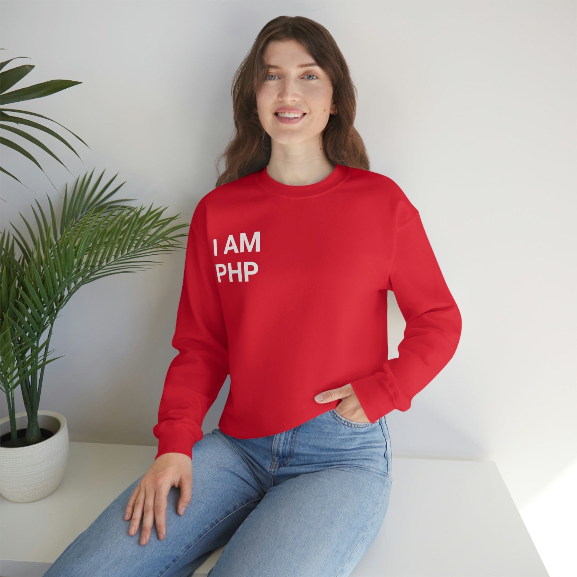 I am PHP Sweatshirt - Colour - Coder Cave