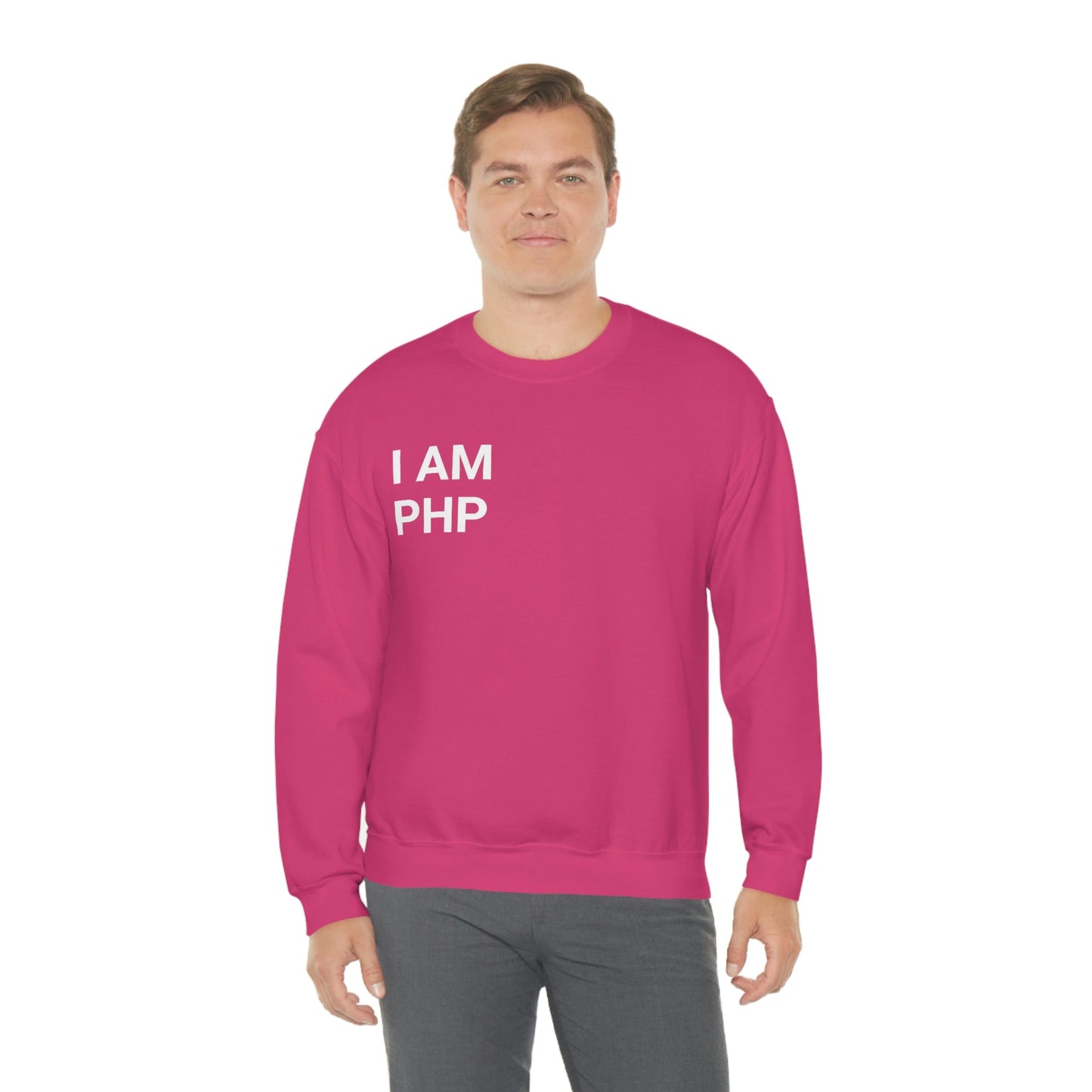 I am PHP Sweatshirt - Colour - Coder Cave