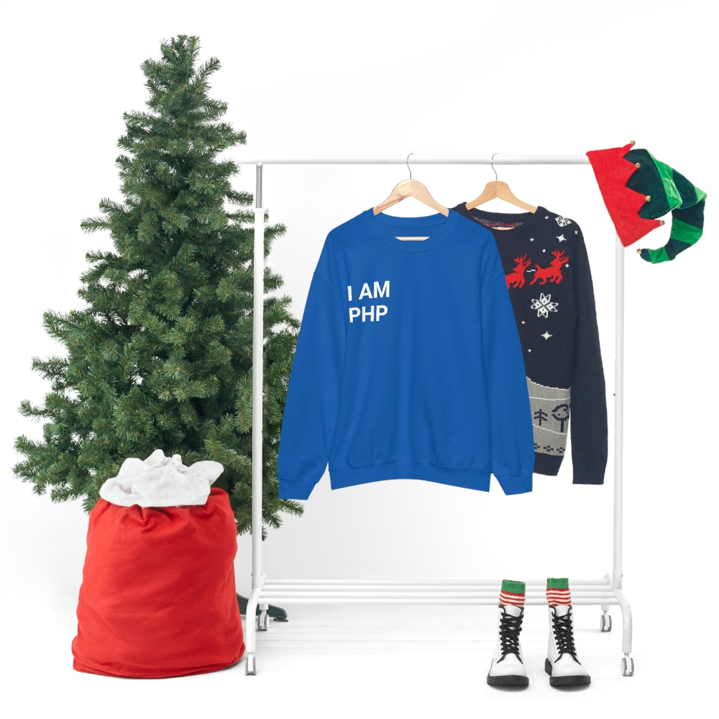 I am PHP Sweatshirt - Colour - Coder Cave