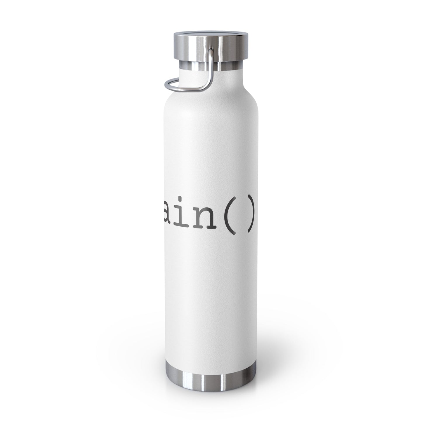 "int main()" Copper Vacuum Insulated Bottle, 22oz - Coder Cave