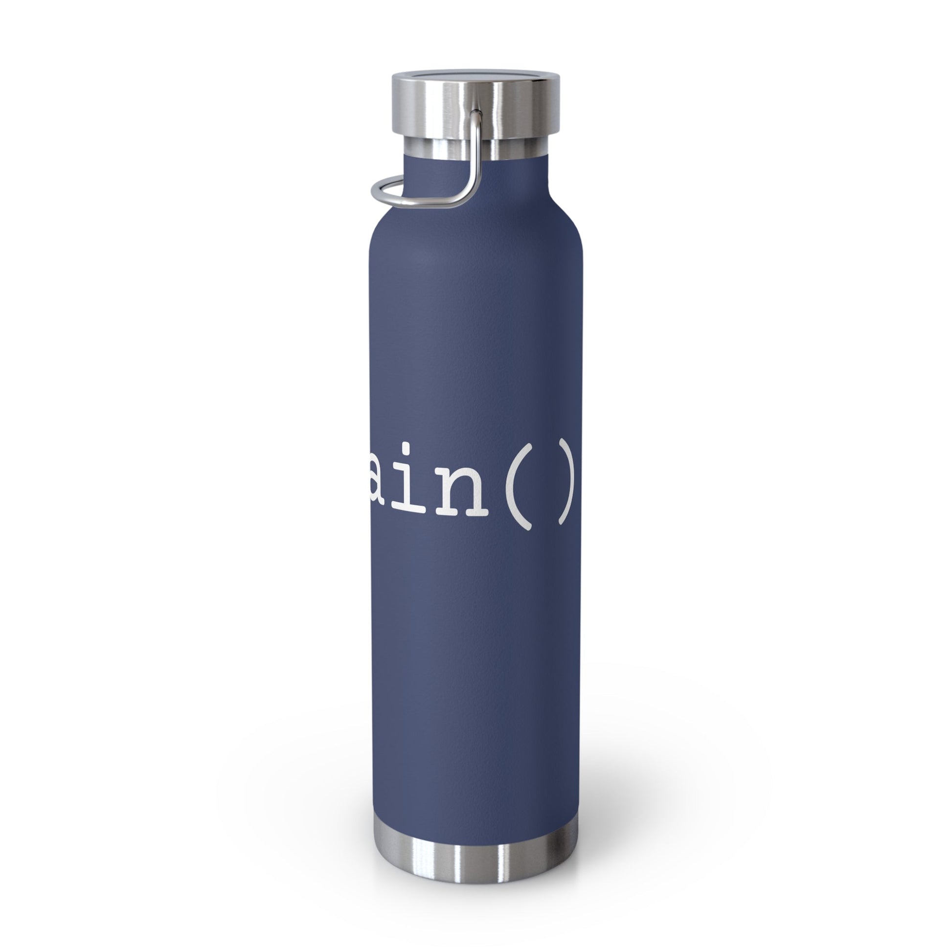 "int main()" Copper Vacuum Insulated Bottle, 22oz - Coder Cave