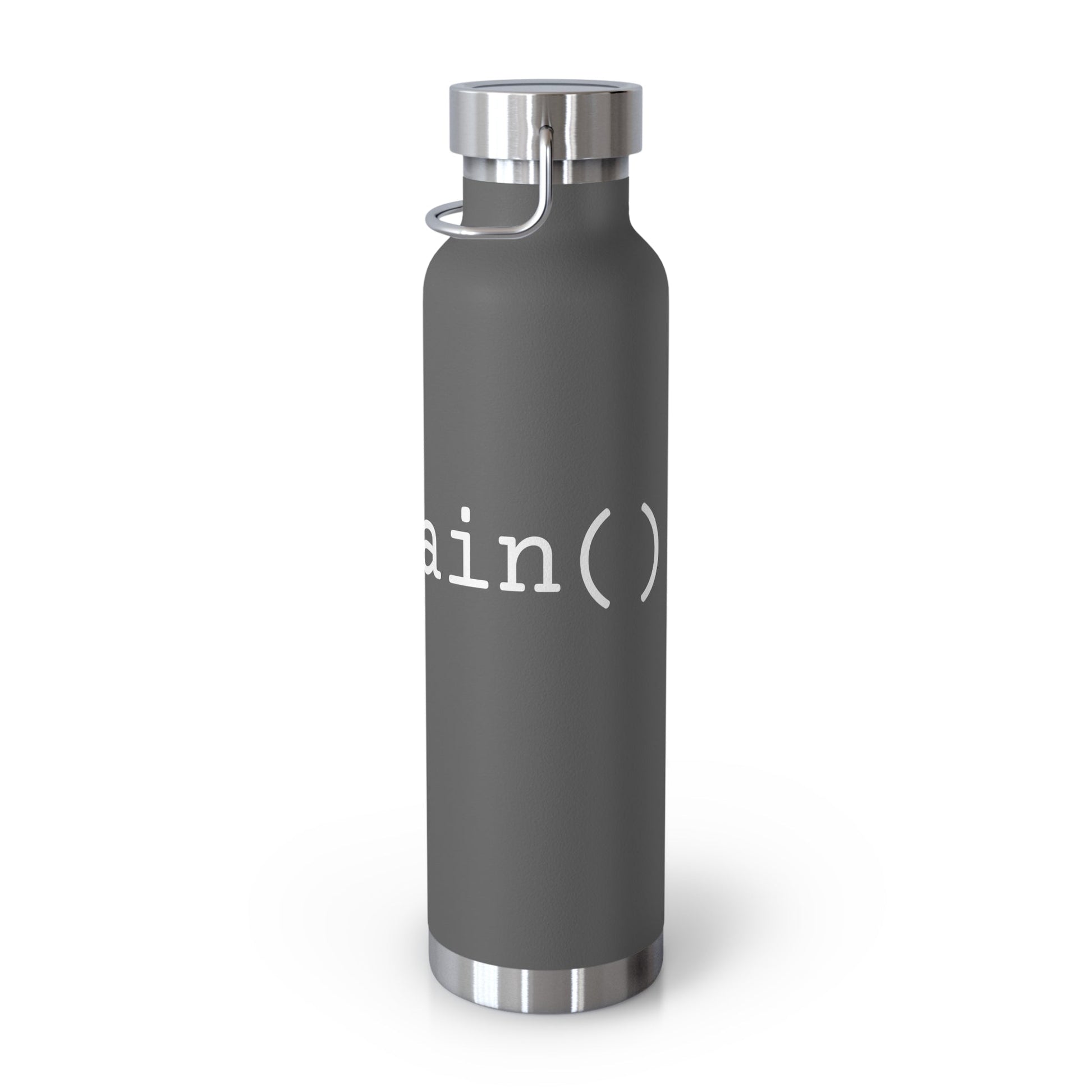 "int main()" Copper Vacuum Insulated Bottle, 22oz - Coder Cave