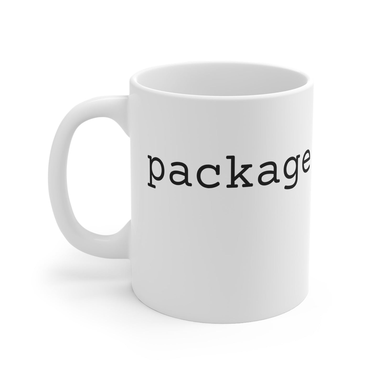 "package main" 11oz White Mug - Coder Cave