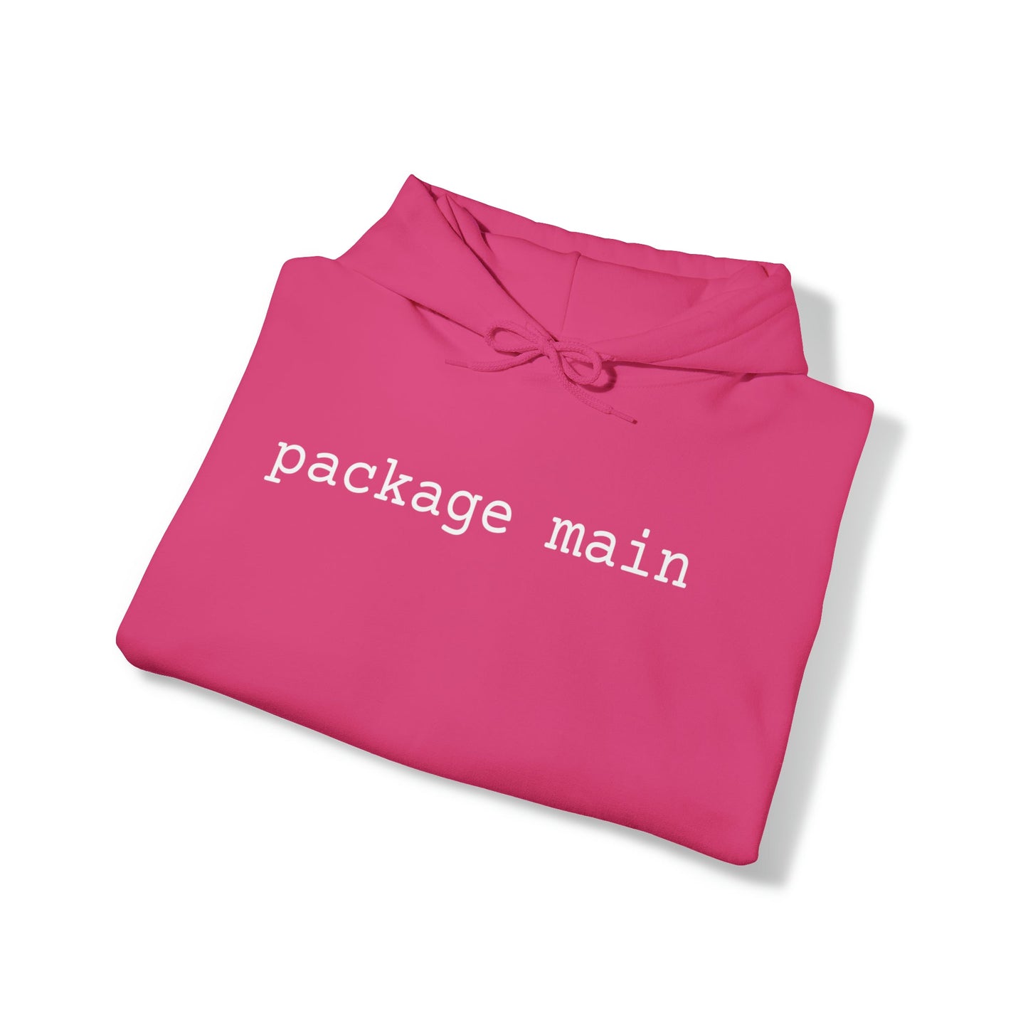 "package main" Unisex Hoodie - Coder Cave