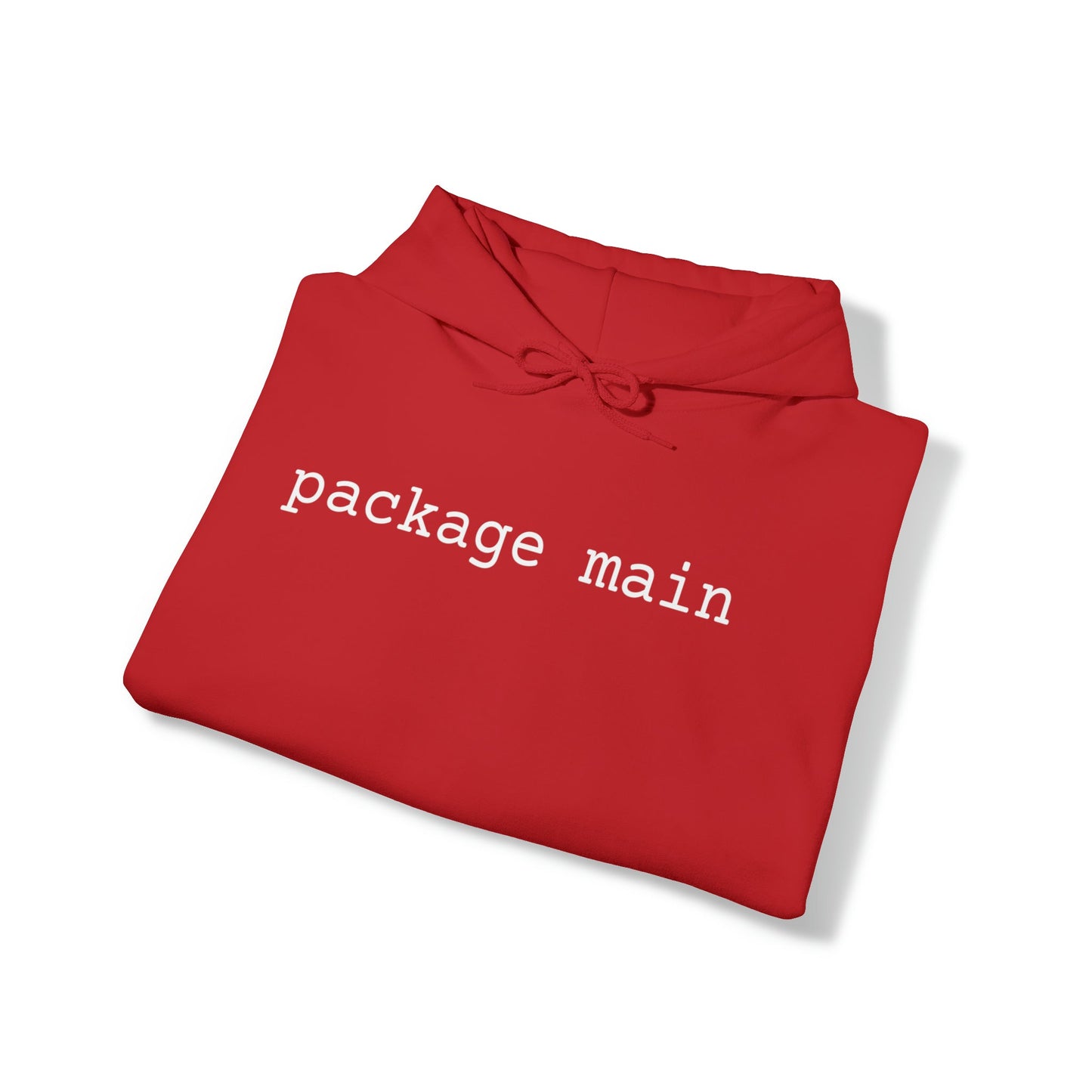 "package main" Unisex Hoodie - Coder Cave