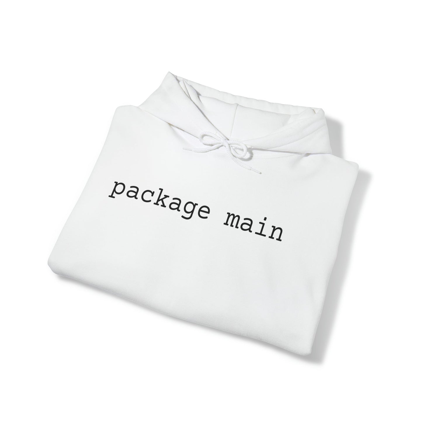 "package main" Unisex Hoodie - Coder Cave