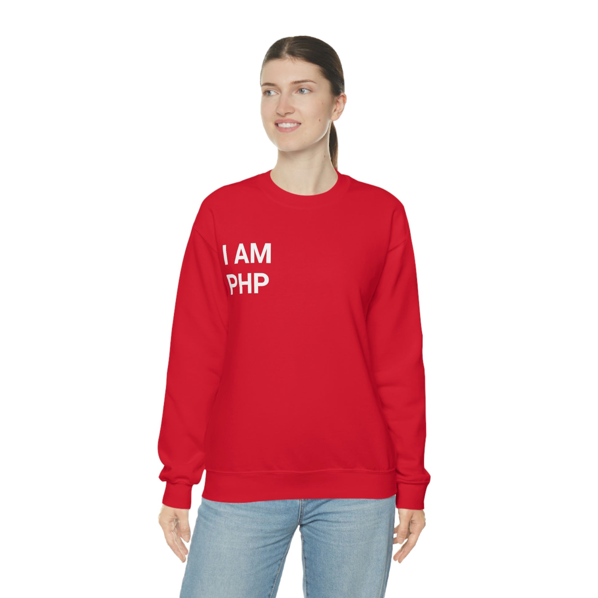 I am PHP Sweatshirt - Colour - Coder Cave