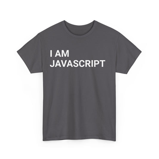 I am JavaScript Cotton Tee